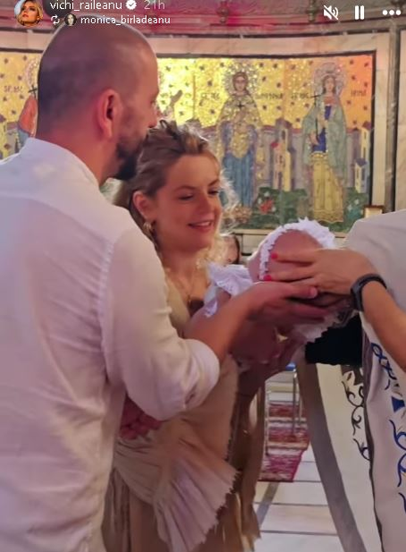 Vichi Răileanu și-a botezat fetița/ sursă foto: Instagram