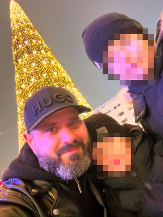 Gabriel Botez și copiii. sursă - social media