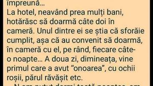 Bancul de weekend: „Patru prieteni își petrec vacanța împreună”