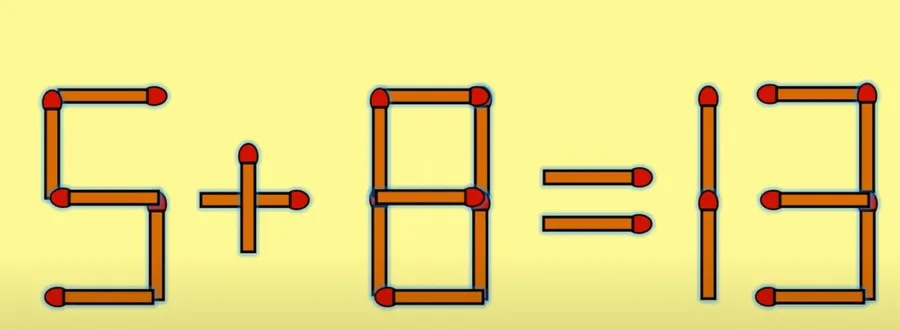 Test IQ cu chibrituri