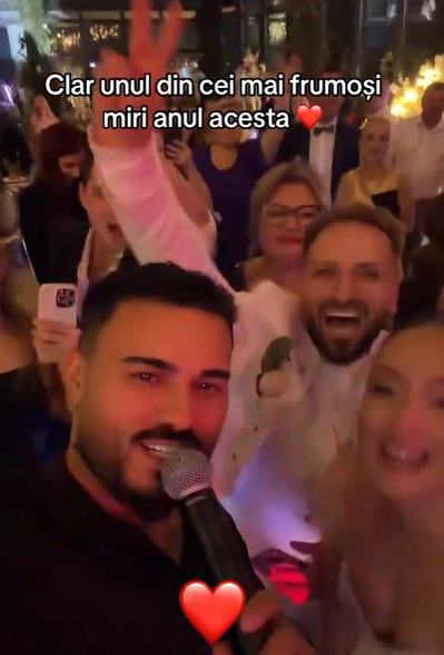 Jador a făcut show la nunta foștilor concurenți de la Mireasa/ sursă foto: captură video
