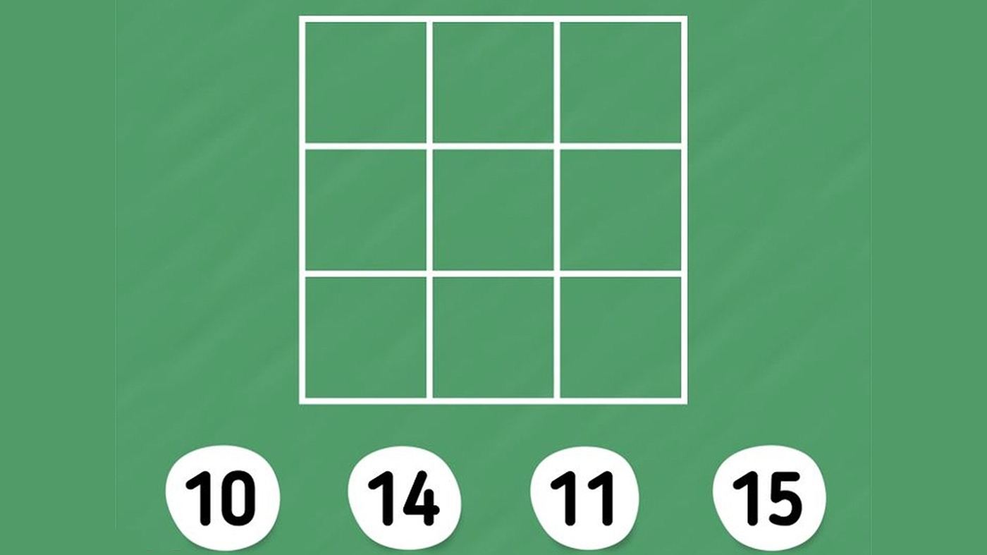 Test de inteligență | Câte pătrate sunt, în total: 10, 14, 11 sau 15?