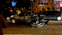 Accident grav provocat de fiul lui Leonard Doroftei în Ploiești! Tânărul butona telefonul mobil la volan