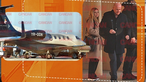 Atenție, aterizează greii DEDEMAN! Dragoș Pavăl și soția Denise au ajuns în Capitală cu avionul privat! Imagini fabuloase