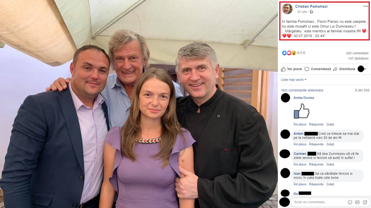 Florin Piersic, declarații tranșante după ce a fost criticat că apare alături de Cristian Pomohaci: “Sunteţi ca nişte hiene! Nu mai aveţi nimic sfânt pe lume”