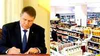 Este oficial! Klaus Iohannis a promulgat legea referitoare la alimentele cu prețuri reduse. Vezi lista completă