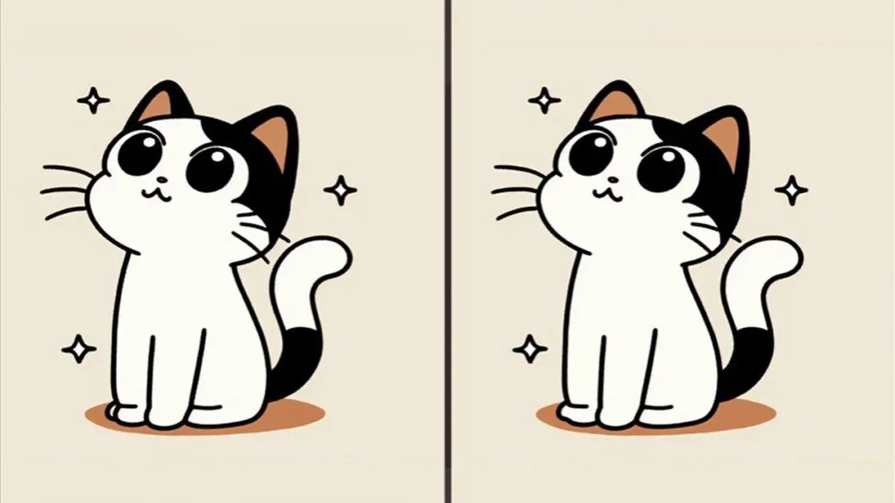 Test de logică | Doar geniile pot găsi toate cele 3 diferențe dintre aceste 2 imagini, în maximum 15 secunde