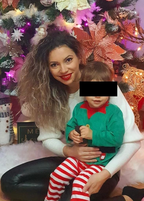 Paula Vieru, alături de fiul pe care îl are cu Sebastian Vieru (Foto: Facebook)