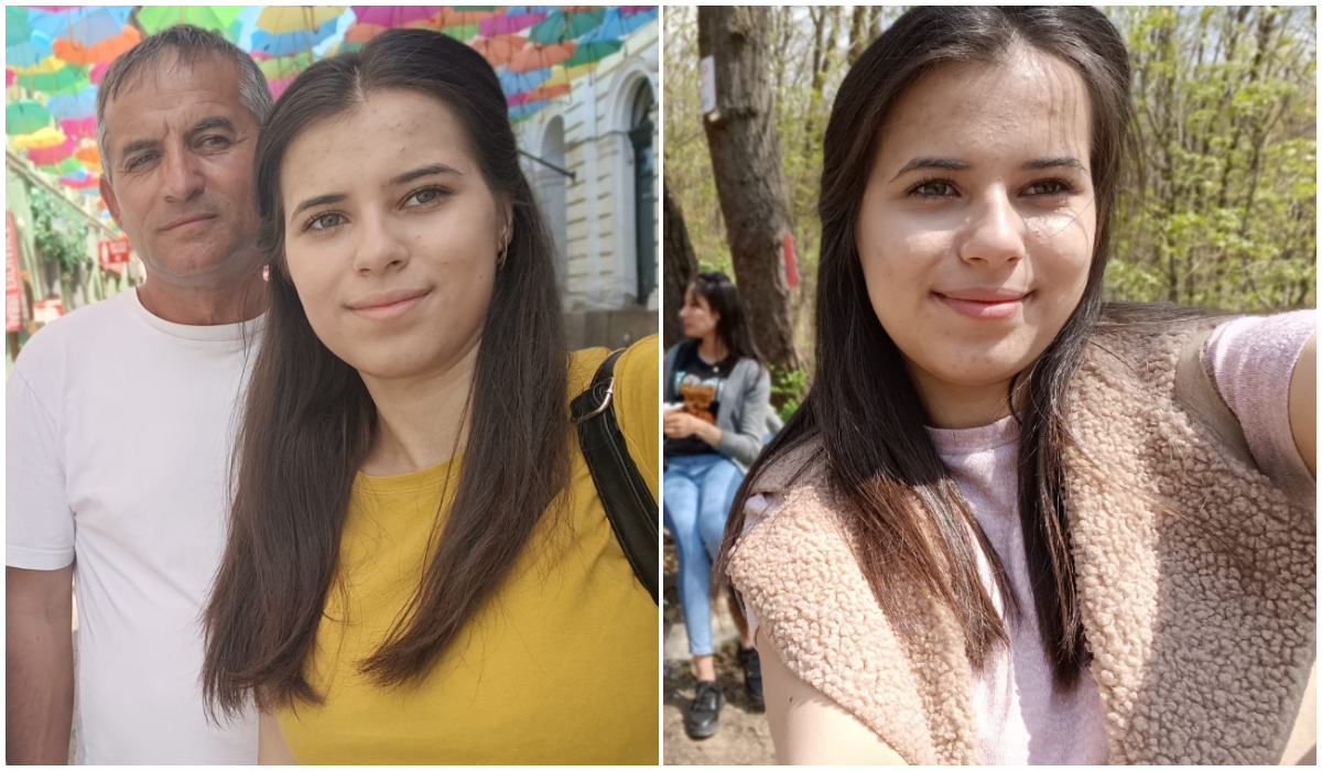 Andreea Morega și tatăl ei / Foto: Facebook