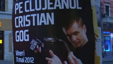 Cateva ore pana la marea finala! Tot Clujul este impanzit cu afise cu Cristian Gog! Vezi cum il sustin fanii lui