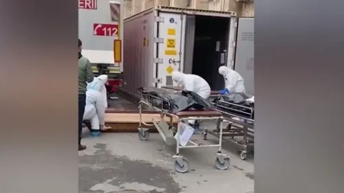 Imagini șocante! Curtea spitalului din Constanța s-a transformat într-o morgă