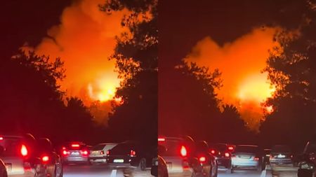 Stare de ALERTĂ în Thassos, insula preferată a românilor. Incendiu violent izbucnit noaptea trecută