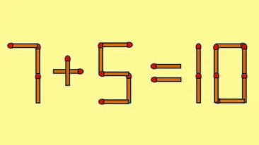Test de inteligență | Mutați un singur chibrit pentru a corecta 7 + 5 = 10