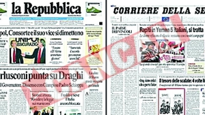 Scrisori cu gloante, la ziare din Italia