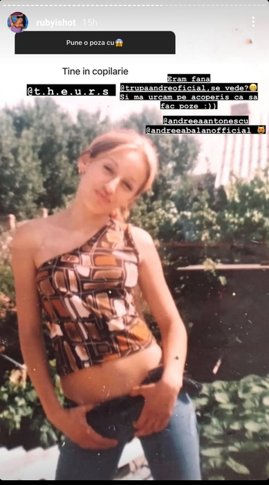 Ruby, transformată de operațiile estetice! A postat imagini din adolescență și o poză de album cu mama ei