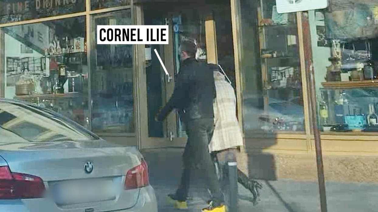 Cornel Ilie, la plimbare, alături de o blondină, în Dorobanți