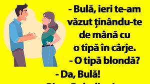 BANC | "Bulă, ieri te-am văzut ținându-te de mână cu o tipă în cârje"