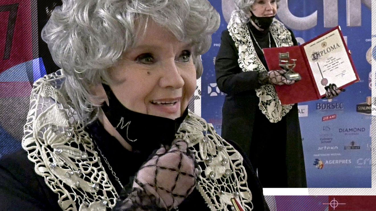 Margareta Pâslaru, apariție impecabilă la Gala UCIN. Ce mare cerință a avut artista, la panoul unde a fost fotografiată