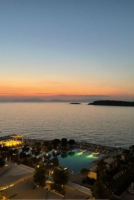 View-ul de vis de pe terasa restaurantului
