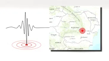 Cutremur de 4.3 grade în România, în urmă cu puțin timp. S-a resimțit în mai multe orașe