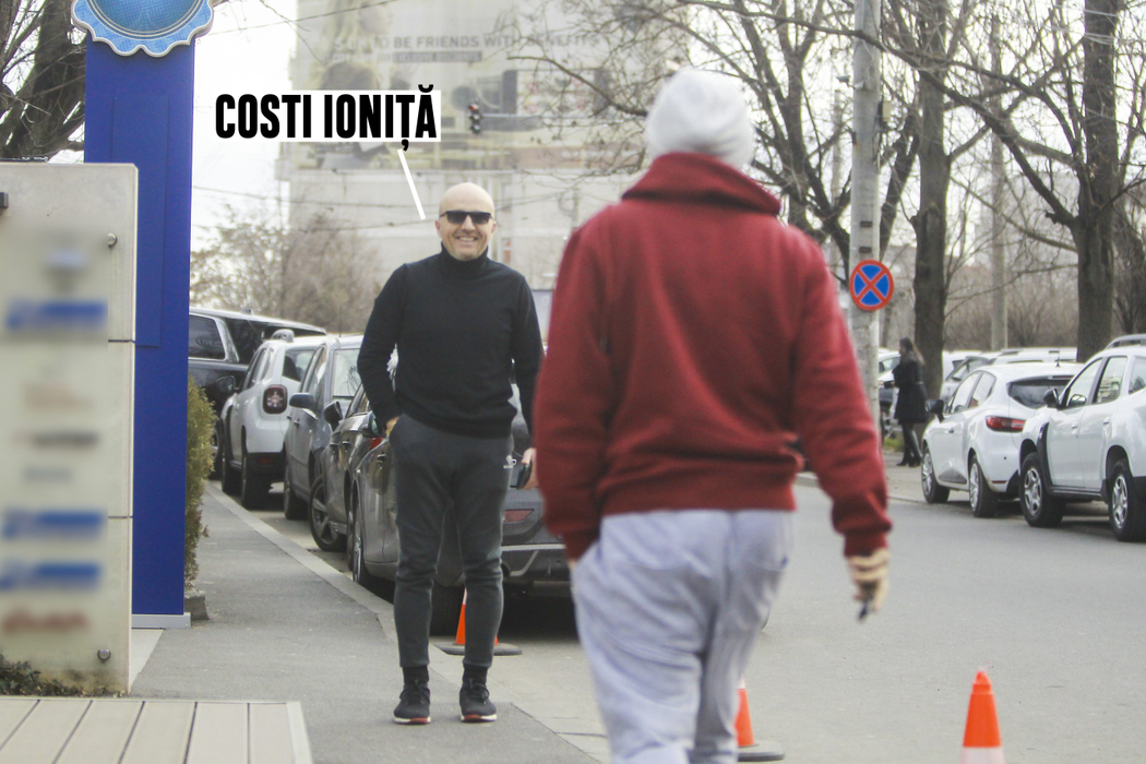 Costi Ioniță, îmbrăcat lejer în miezul iernii