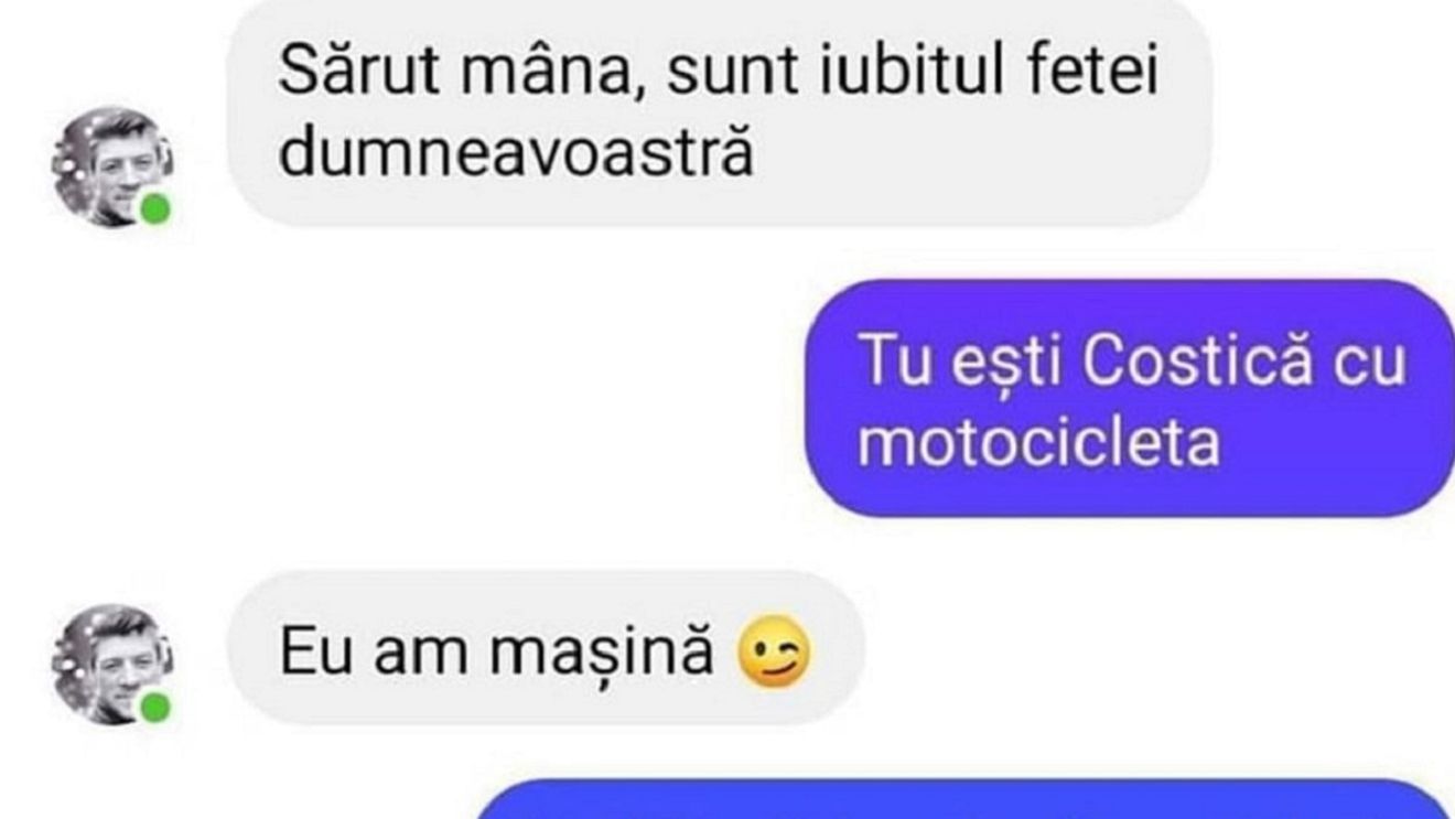 BANC | "Saru'mâna, sunt iubitul fetei dumneavoastră"