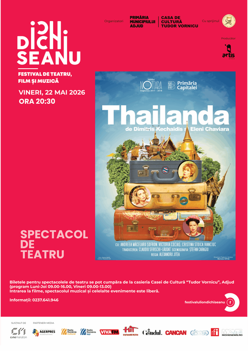 Festivalul „Ion Dichiseanu” transformă Adjudul în capitala teatrului și muzicii. Programul complet al ediției din 2026