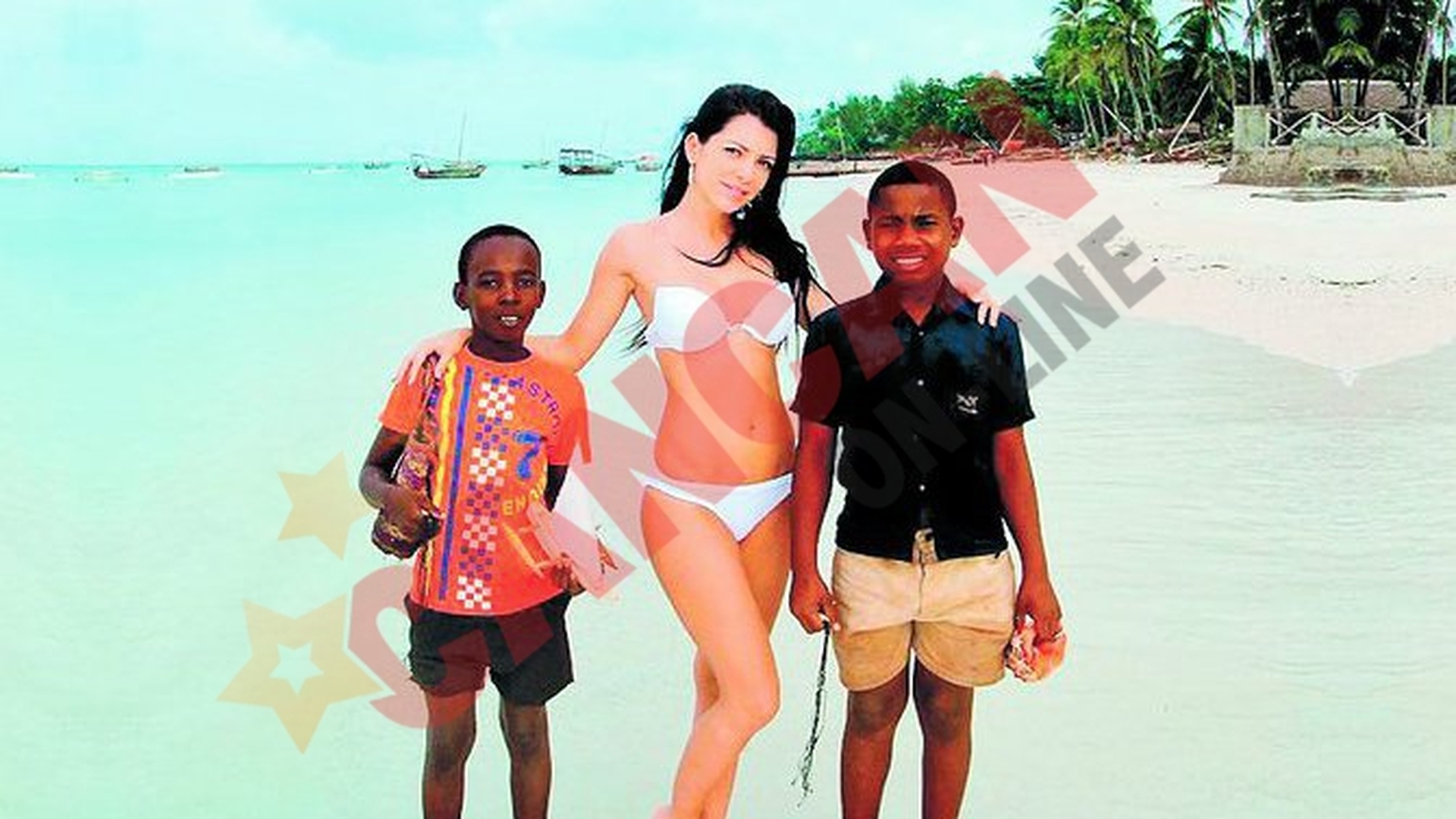 Celia, la soare in Zanzibar