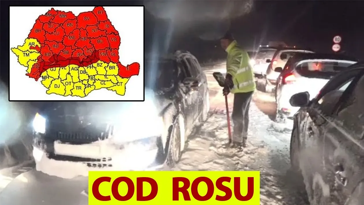 ANM anunță cod roșu în România! Lista zonelor afectate
