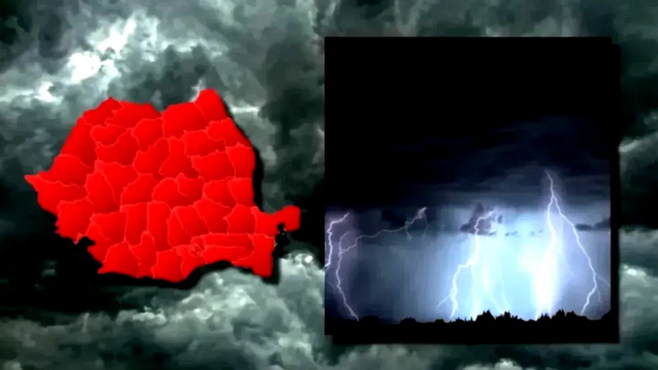 Vine urgia în România! Cod galben de intemperii necruțătoare: ploi torențiale și vijelii