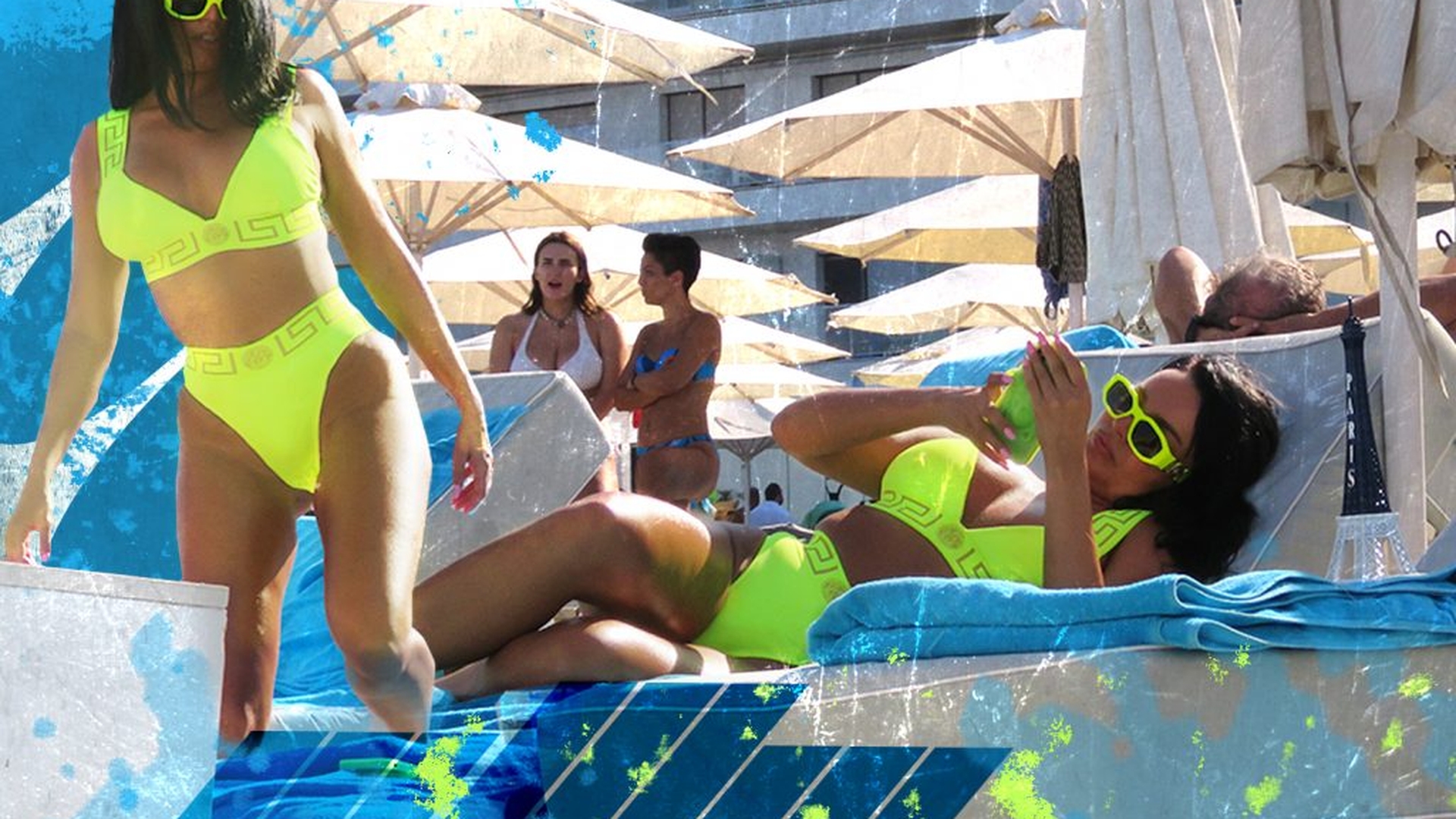 “Brazilianca” lui Dorian Popa luminează ca un neon la plajă! Imagini demențiale cu bunăciunea