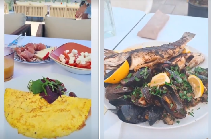 Cele două prietene s-au răsfățat la mare