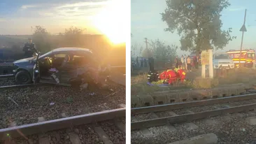 BREAKING | Maria, o tânără mămică din Dolj, a murit după ce se întorcea de la cumpărături. Mașina în care se afla a fost izbită în plin de tren