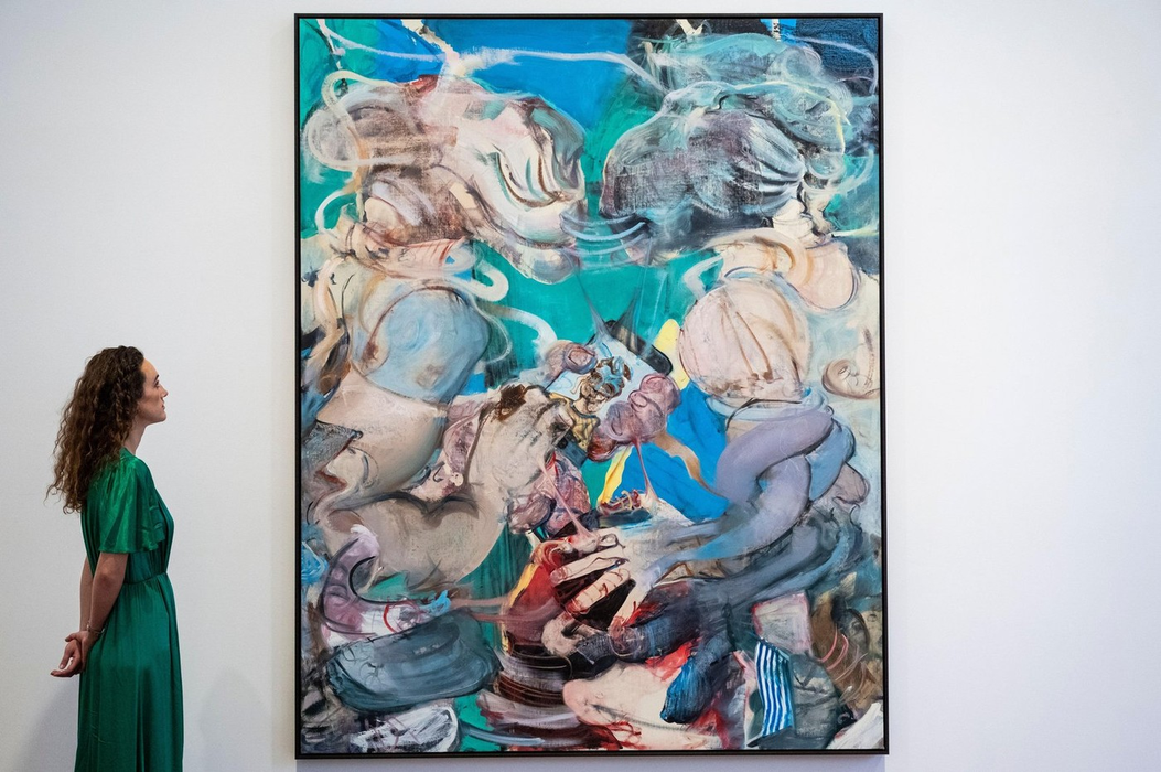"The App", 2022, de Adrian Ghenie la galeria Thaddeus Ropac din Mayfair. Foto: Profimedia