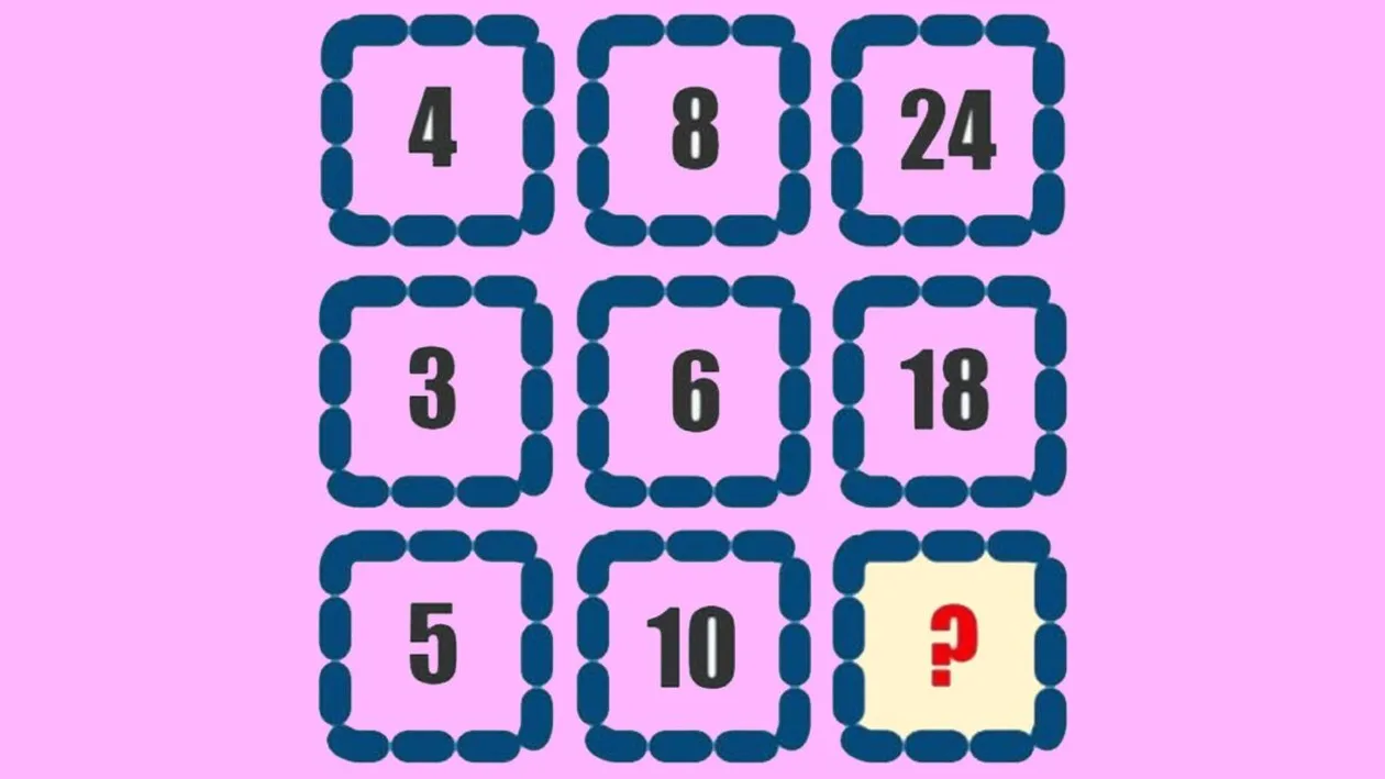 Test de logică | Găsiți numărul care lipsește! Geniile reușesc în 15 secunde