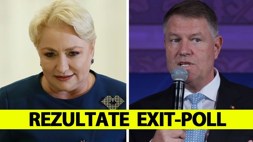 Surpriză uriașă în ultimul exit-poll! Câte procente are Viorica Dăncilă și cât are Klaus Iohannis