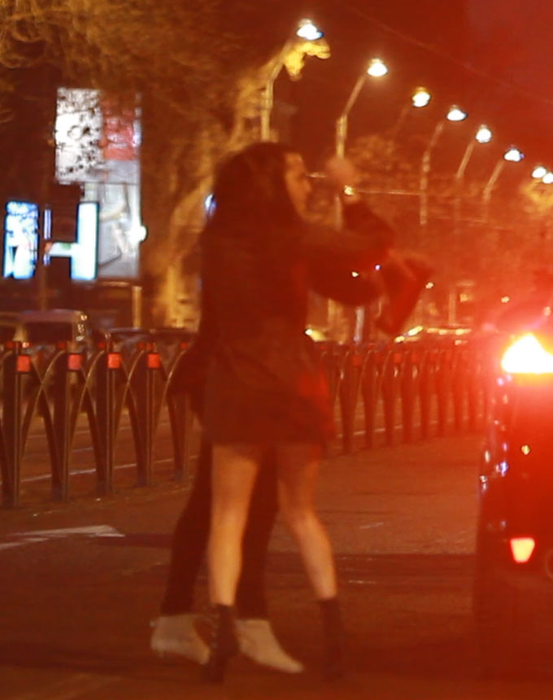 Sofia și Syda, scandal în plină stradă