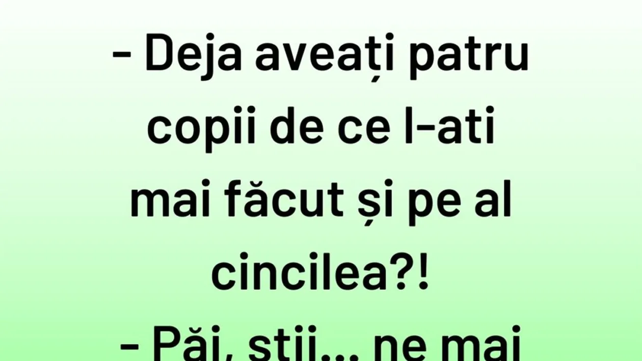 BANC | Al cincilea copil