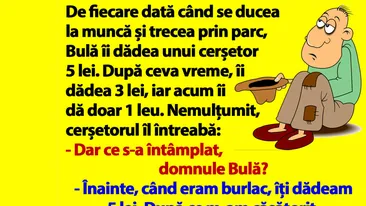 BANC | Bulă și cerșetorul nemulțumit