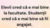 BANCUL ZILEI | Elevii, studenții și angajații
