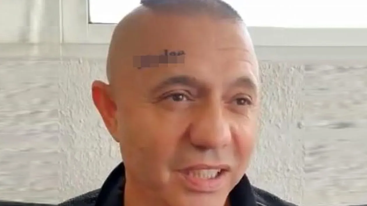 Nu este banc! Nicolae Guță și-a tatuat un cuvânt pe frunte, dar l-a scris greșit