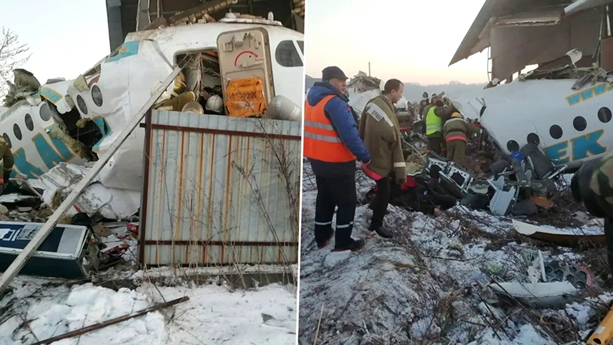 Tragedie aviatică în Kazahstan. Cel puțin 14 oameni au murit după ce un avion cu 100 de pasageri la bord s-a prăbușit