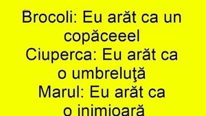 BANCUL ZILEI | Brocoli, ciuperca, mărul și banana