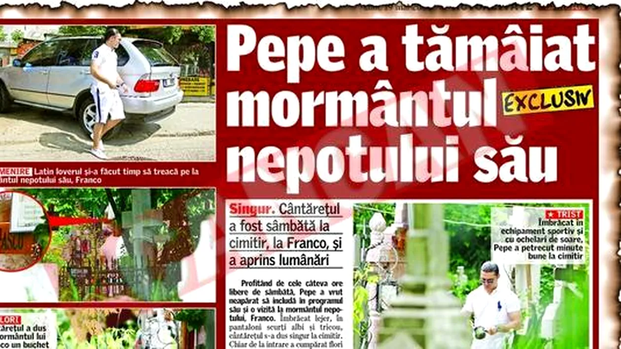 Pepe a dat de pomana pentru Ameo