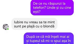 BANC | ”De ce nu răspunzi la telefon? Unde și cu cine ești?”