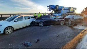 Accident în lanț pe Autostrada București-Pitești. Zece mașini implicate și șase persoane rănite