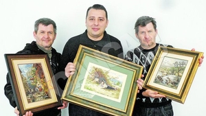 Stefan Florescu sprijina arta realizata de doi frati gemeni! Cos goblenuri de 30 de ani