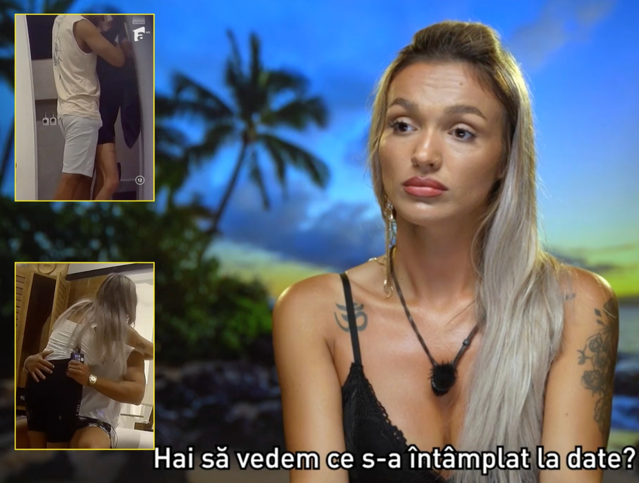 Ella, prinsă cu cioara vopsită la Insula Iubirii 2025! Nu știa că sunt camere în baie atunci când a sărit pe Teo. Cum a încercat să se scoată în fața reporteriței