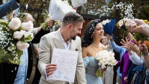 Vlad Gherman și Oana Moșneagu s-au căsătorit. Imagini de colecție de la eveniment