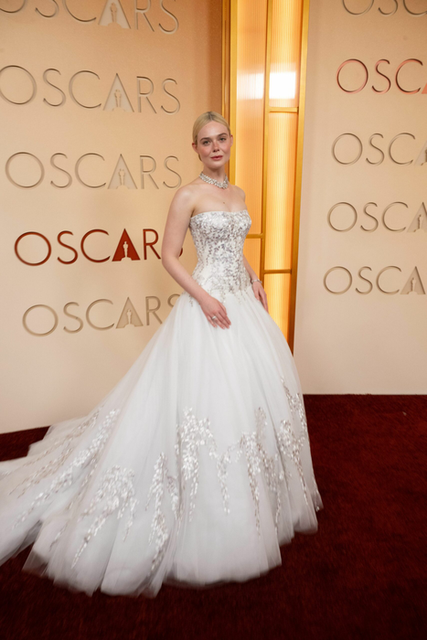 Elle Fanning arrives on the red carpet of the 98th Oscars® at the Dolby® Theatre at Ovation Hollywood on Sunday, March 15, 2026.